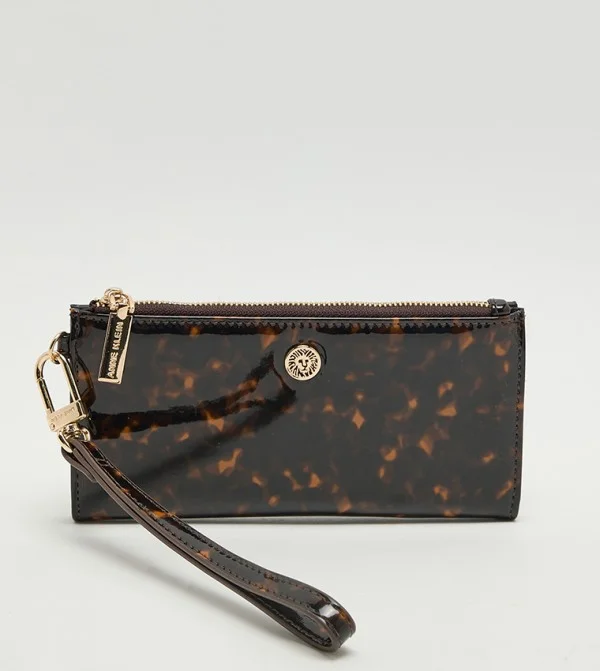 آن كلاين محفظة آن كلاين مطبوعة بسحاب ثنائية الطي